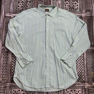 ALARA Men's 2-Ply Egyptian Cotton Button Down Long Sleeve Dress Shirt 18 36-37